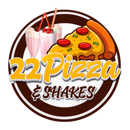 22 Pizza & Shakes logo.
